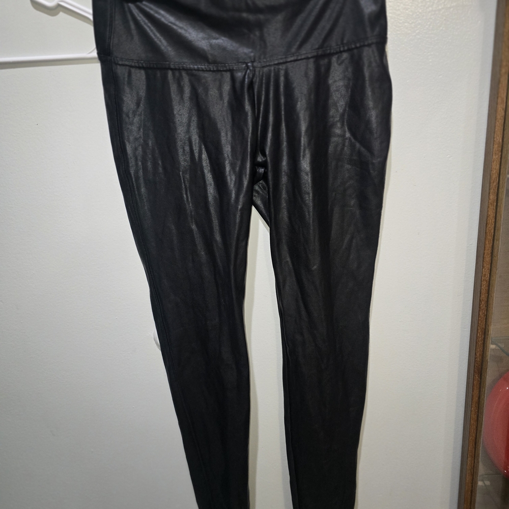 Black Faux Leather Leggings